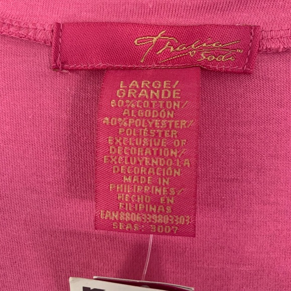 NWT Thalia Sodi Pink Layered Top Juniors Large - Picture 4 of 6